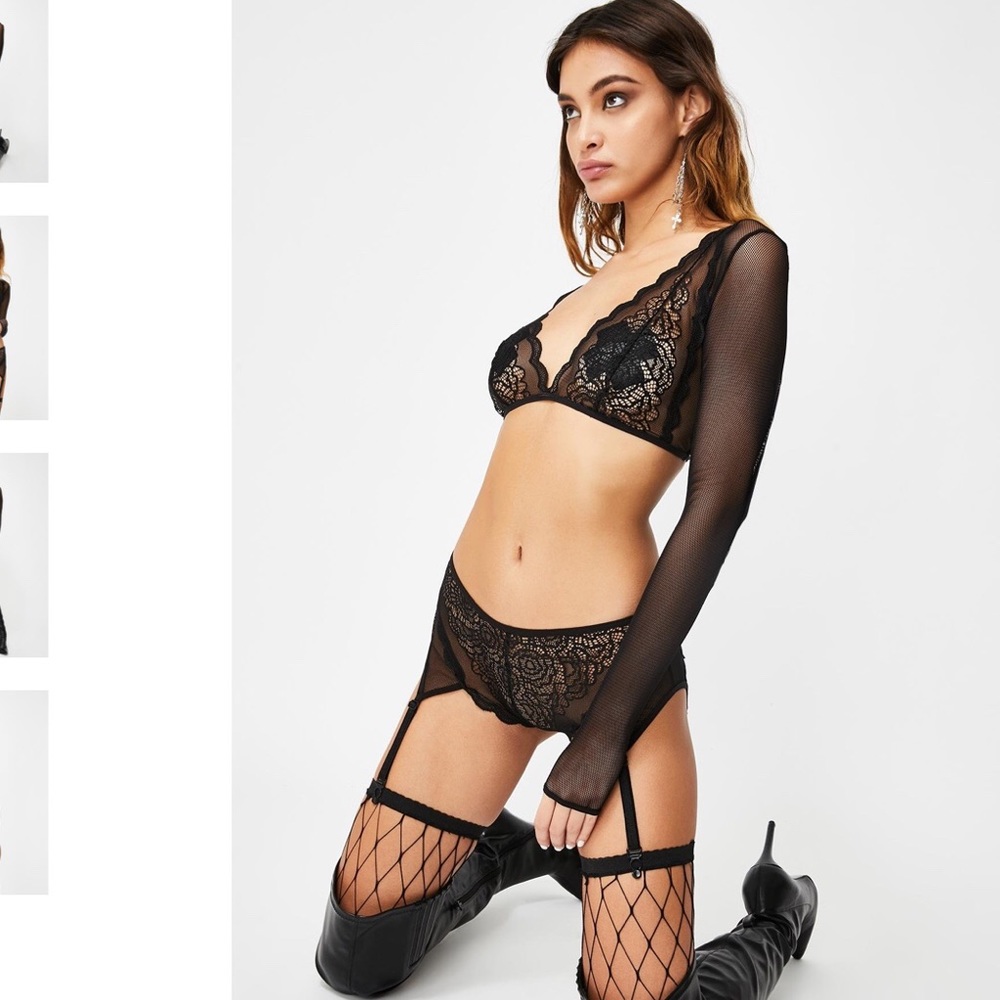 Black Lace Lingerie Set